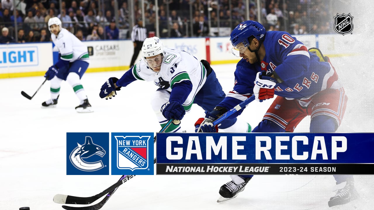 Pettersson Has 4 Points, Canucks Defeat Rangers | NHL.com