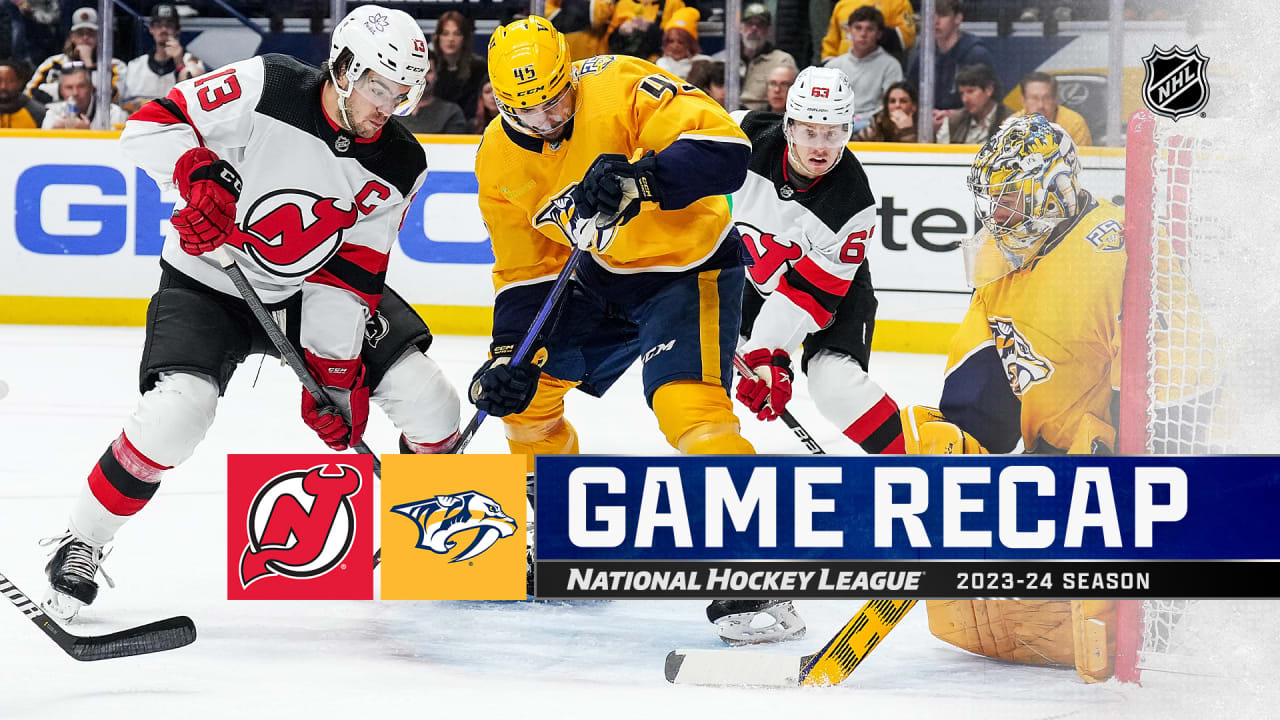 Hischier Scores Twice In 3rd, Devils Rally Past Predators | NHL.com