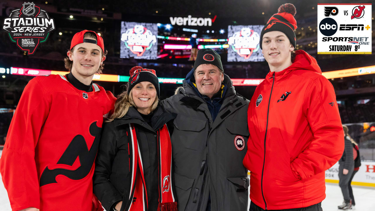 Hughes brothers playing together for Devils in Stadium ...