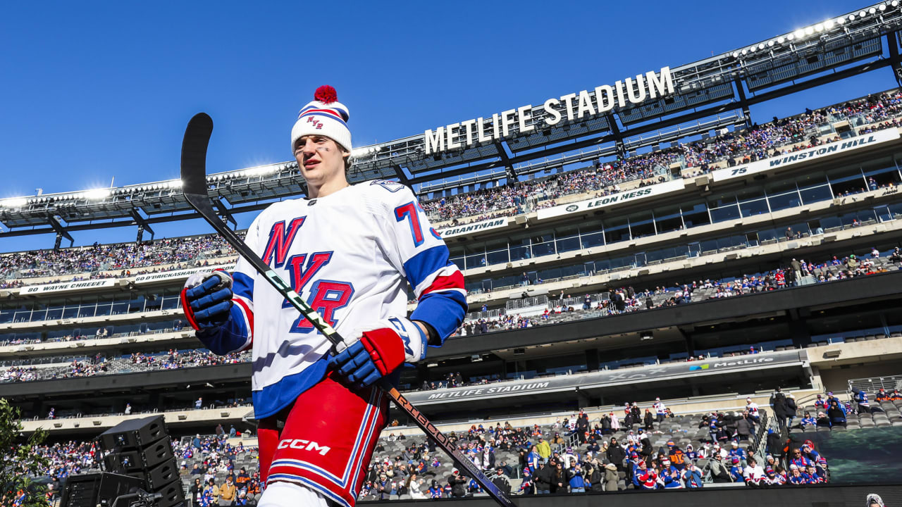 Rempe Takes Rookie Lap At MetLife Stadium During 2024 Stadium Series