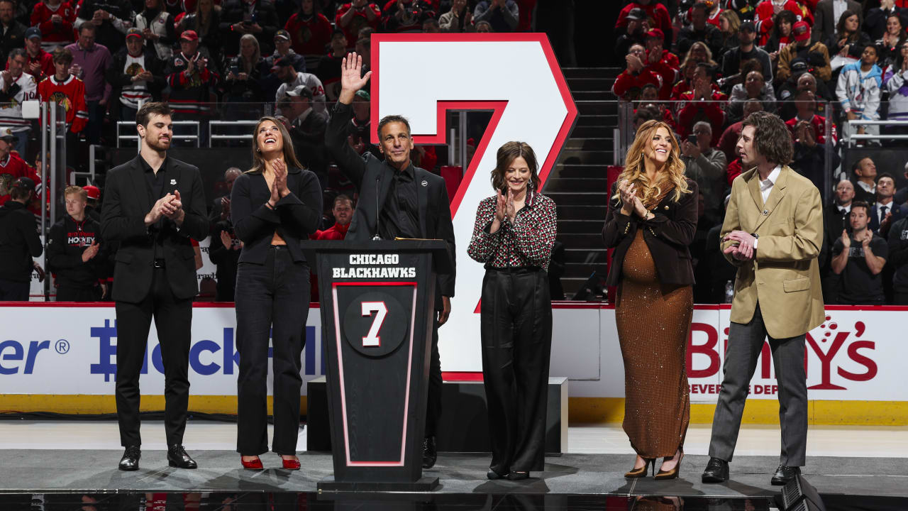 GALLERY: Chris Chelios' No. 7 Retired | Chicago Blackhawks