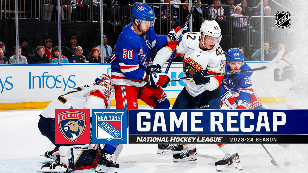 Reinhart scores twice, Panthers defeat Rangers for 5th straight win ...