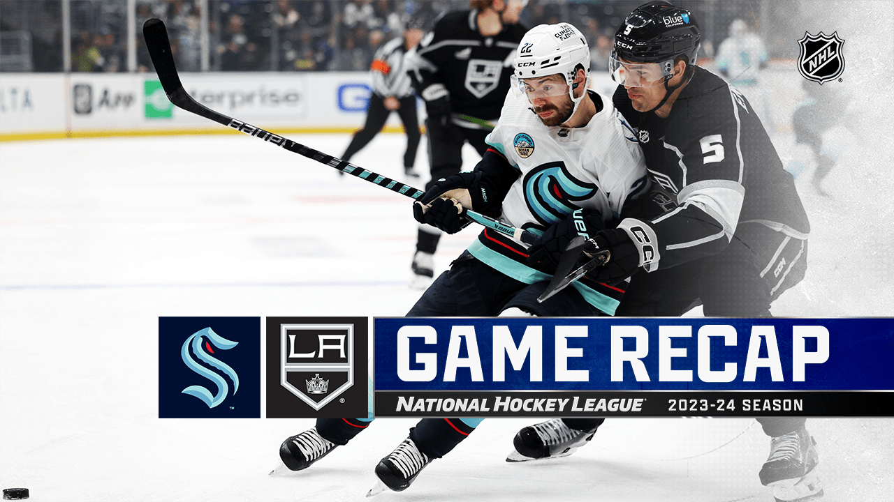 Moore scores hat trick, Kings defeat Kraken to gain in wild card