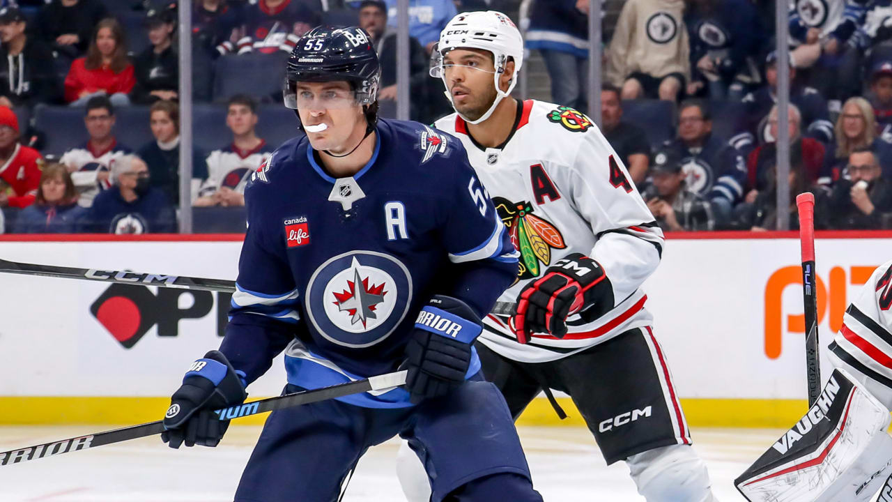 Scheifele’s 2 goals put the Jets past the Blackhawks in OT