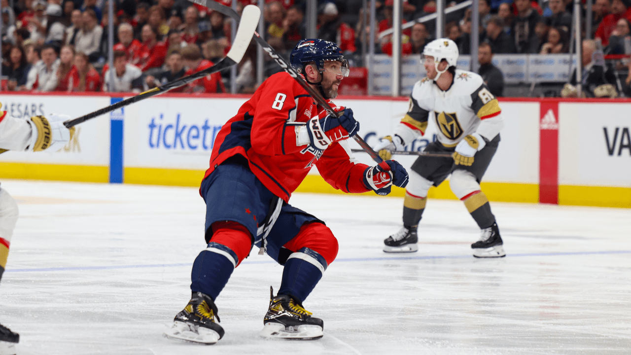 Ovechkin will move to right wing for the Capitals against the Golden Knights