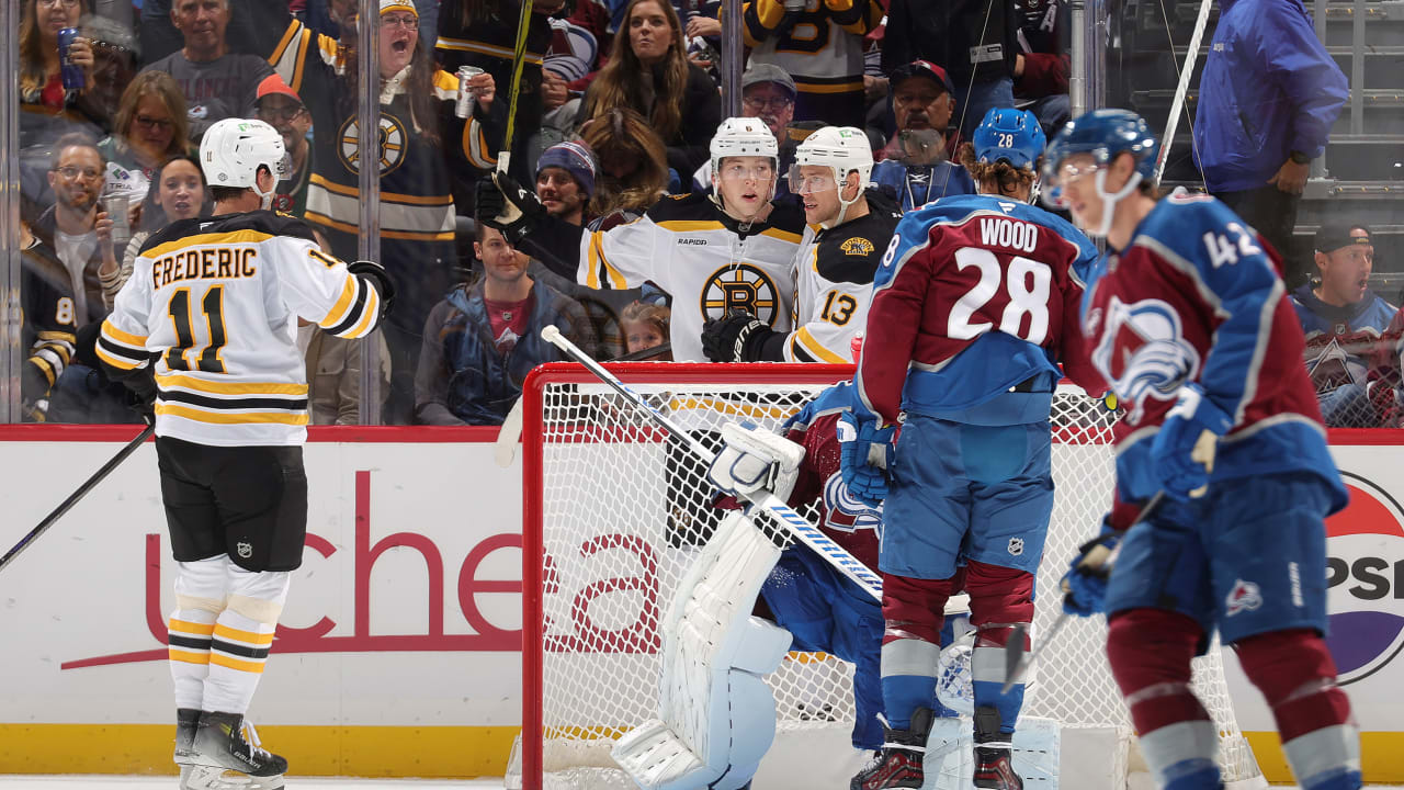 Lindholm has goal, assist, Bruins hold off Avalanche