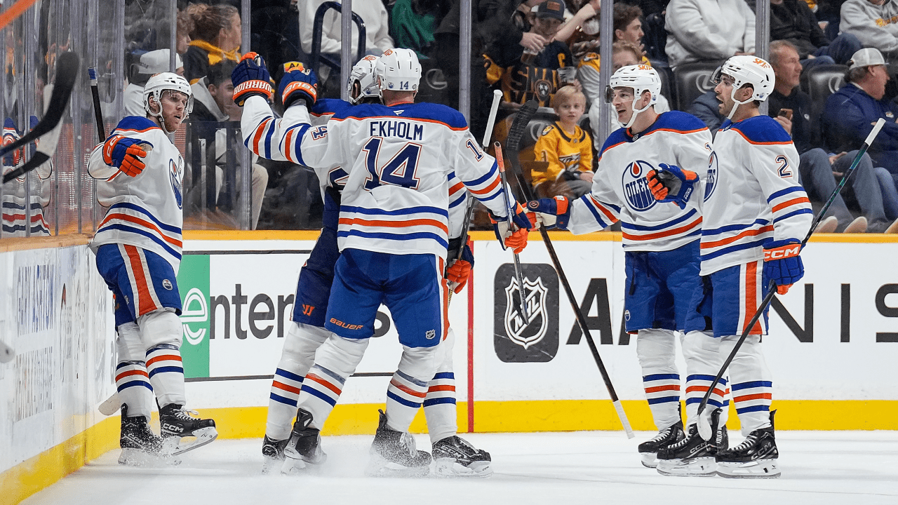 McDavid scores for the first time of the season as the Oilers hold off the winless Predators