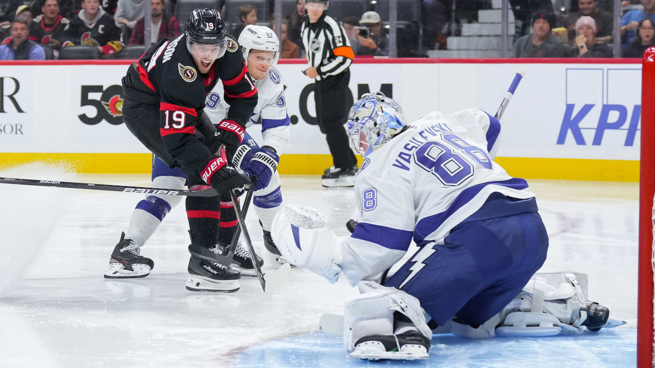 Batherson has 3 points, Senators hand Lightning 1st loss