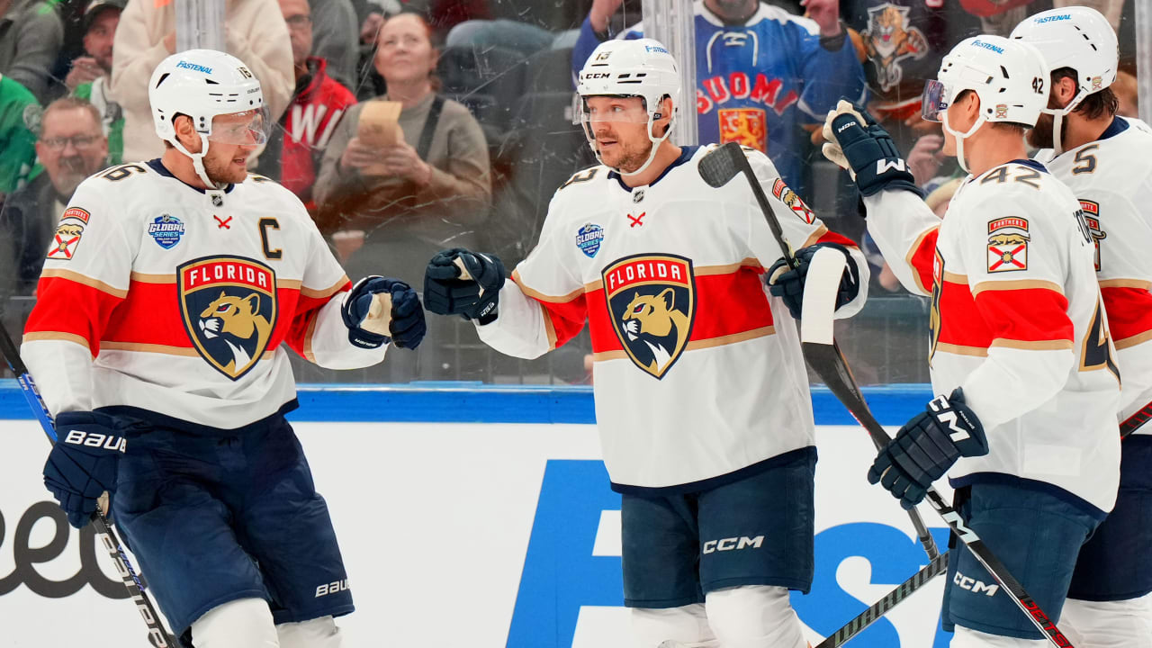 Barkov catapults the Panthers past the stars at the Global Series Finland in his hometown