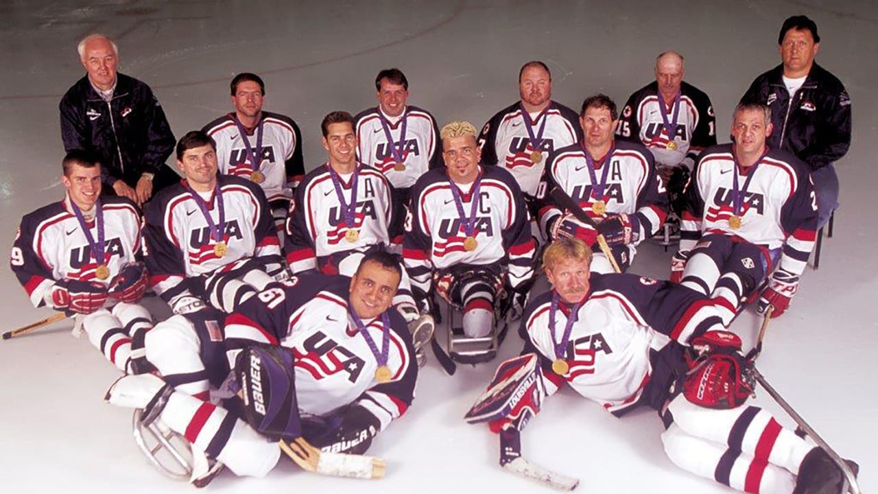 The 2002 Paralympic Sled Hockey gold medalists join a small group of inductees into the USA Hockey Hall of Fame