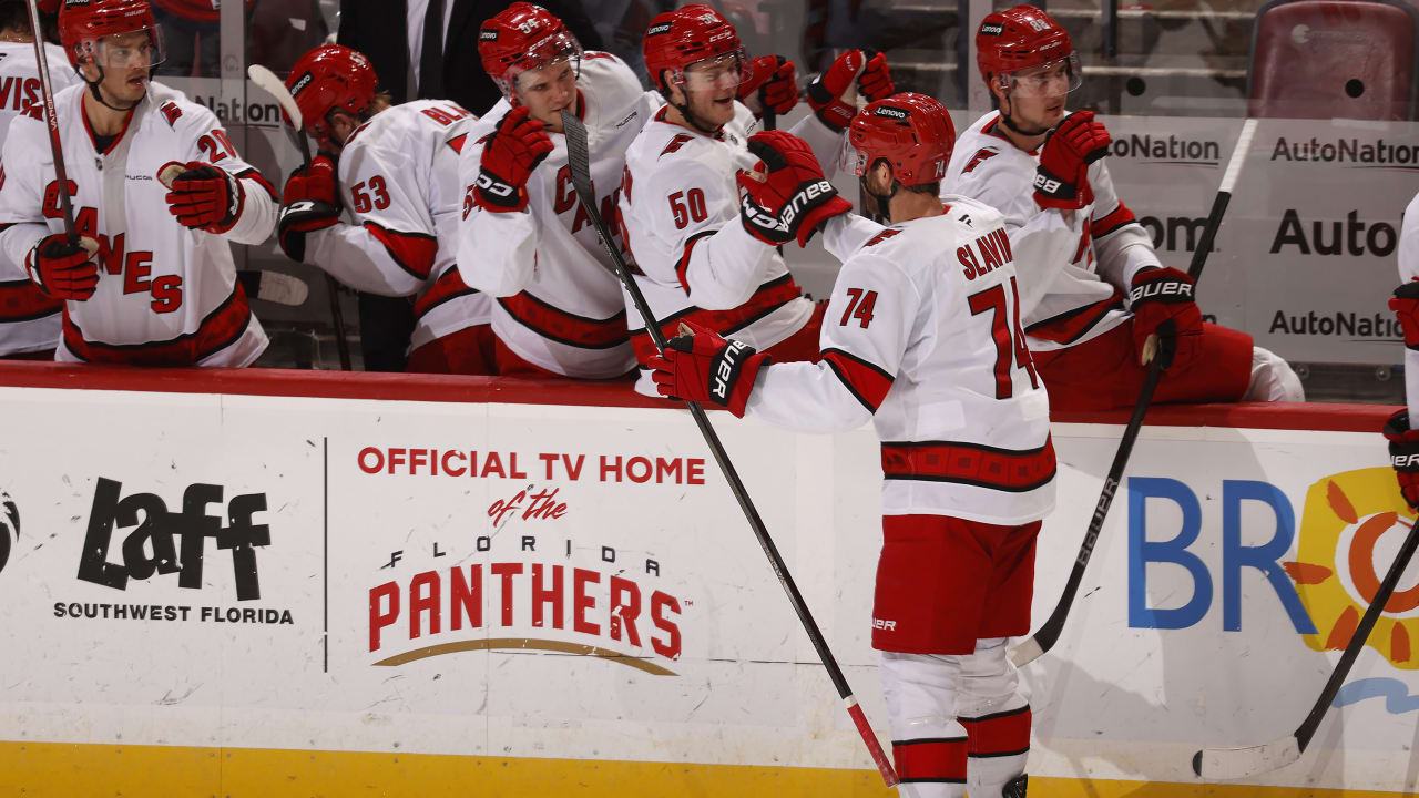 Slavin Goal in 3rd Sparks Hurricanes Past Panthers