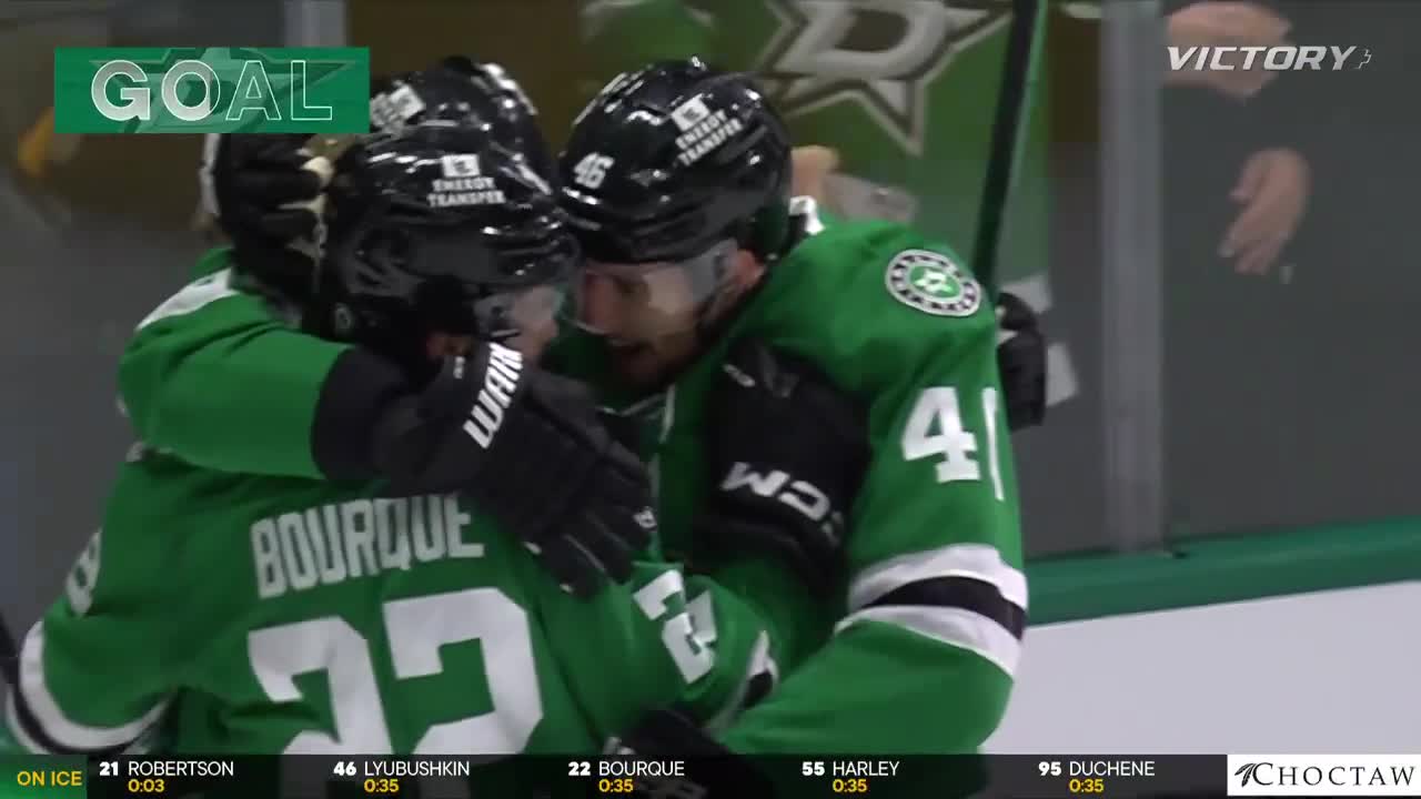 DETDAL Bourque scores goal against Alex Lyon