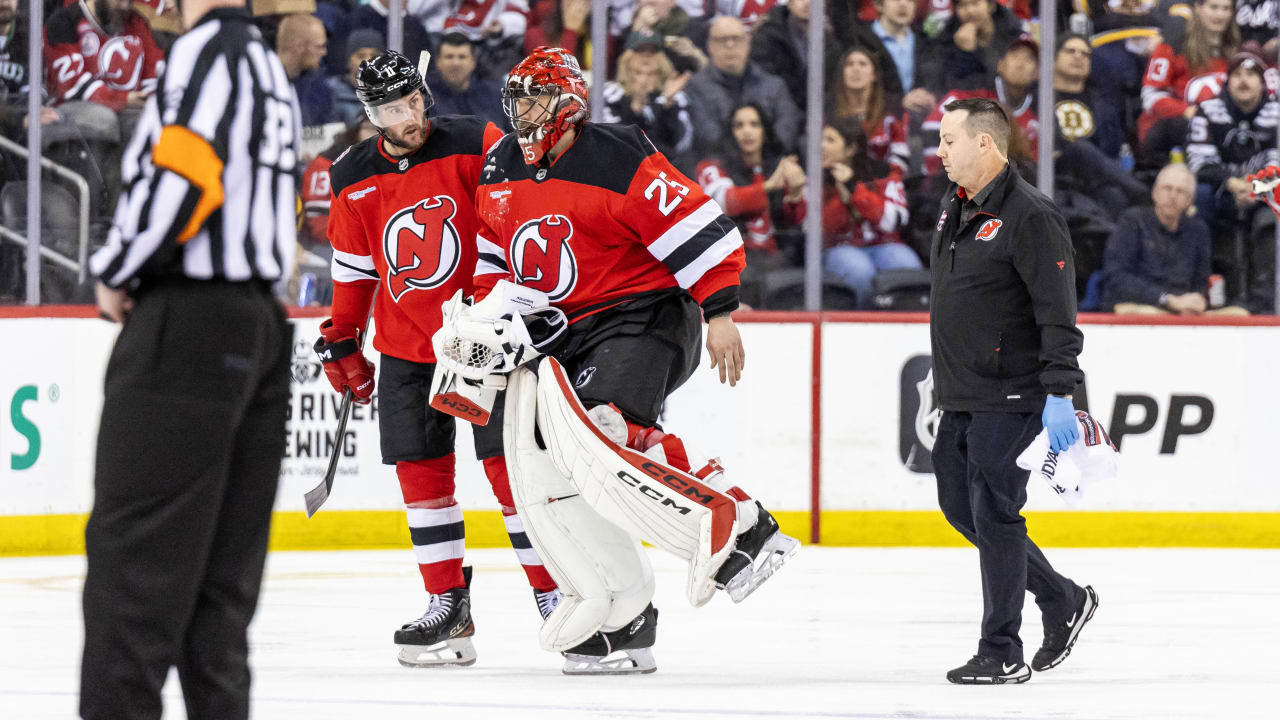 Markstrom Injured, to Miss Time After Collision with Bruins’ Brazeau