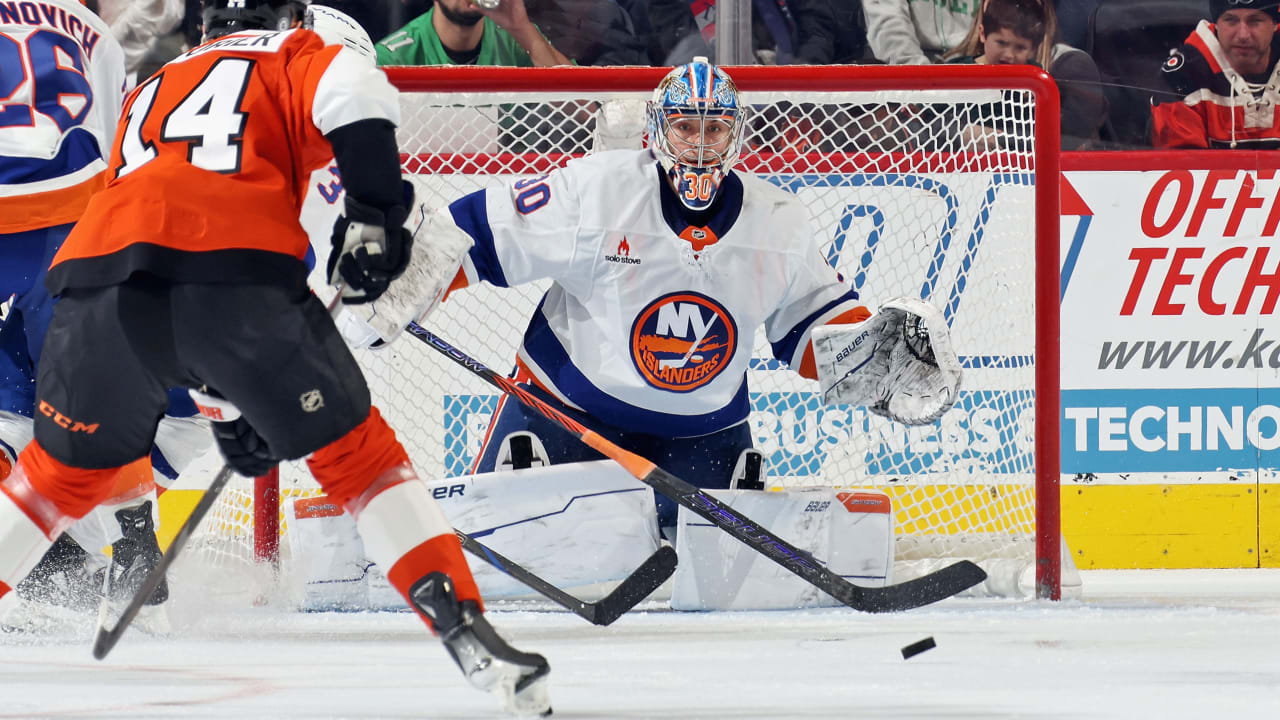 Sorokin, Islanders shut out Flyers, win 6th in row | NHL.com
