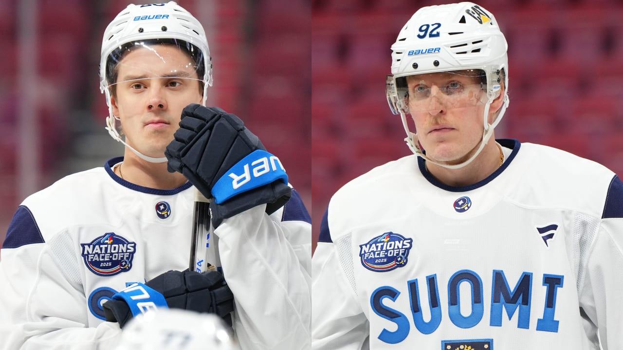 featured image thumbnail for post Aho, Laine reunited as Finland linemates at 4 Nations Face-Off