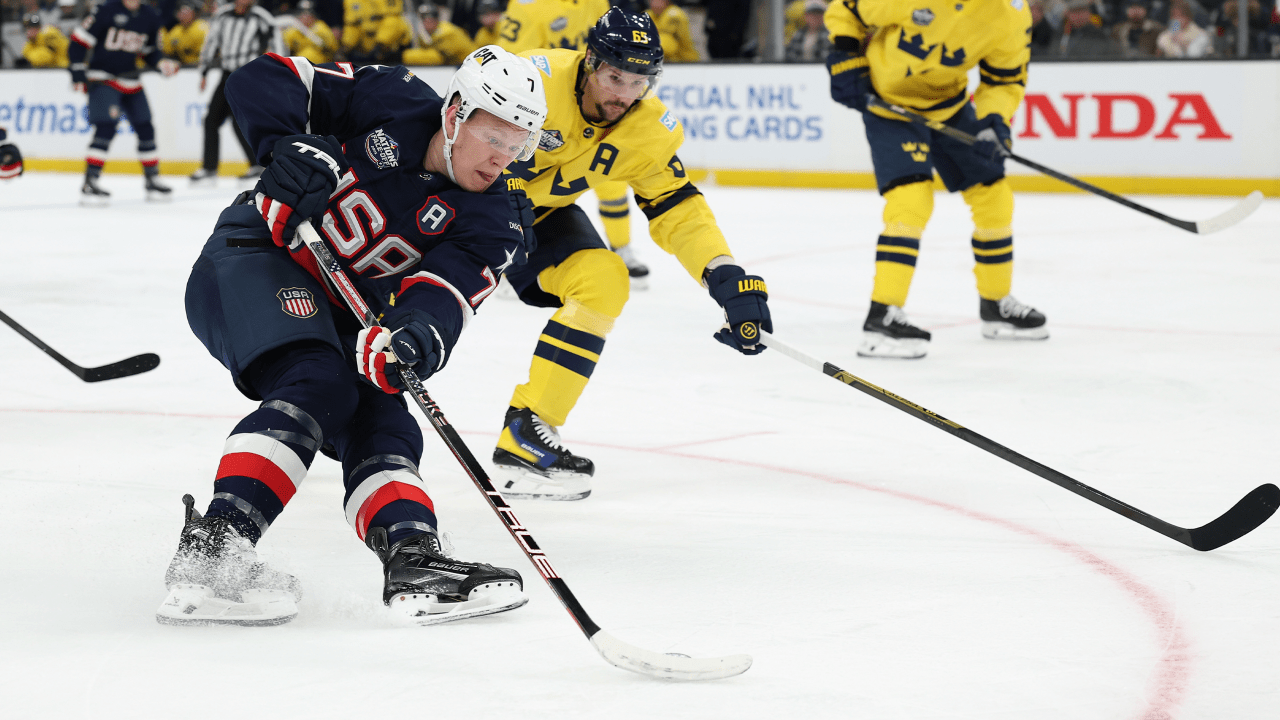 featured image thumbnail for post B. Tkachuk sustains lower-body injury in U.S. loss to Sweden