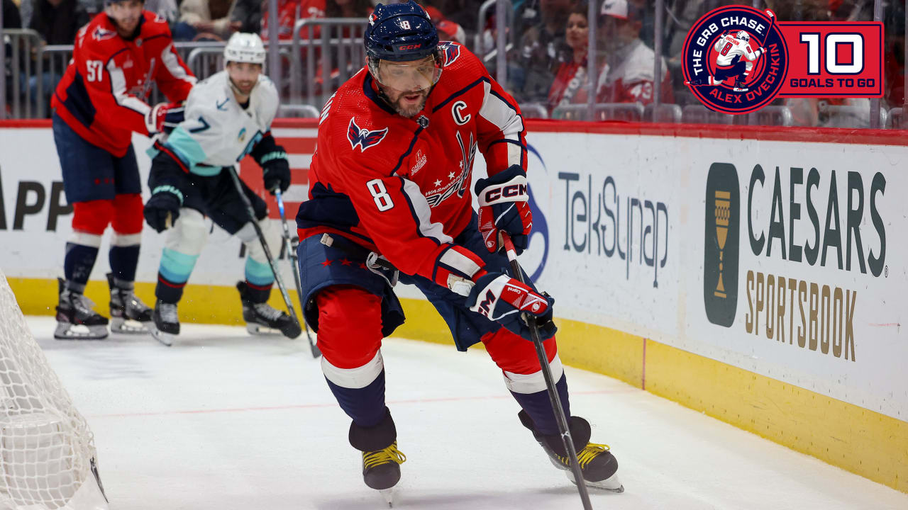 NHL On Tap: Ovechkin 10 goals to Gretzky's record, 1 point from No. 1,600 for Capitals against Kraken | NHL.com