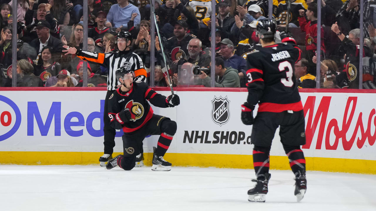 Senators score 4 in 1st, defeat Bruins for 5th win in row | NHL.com