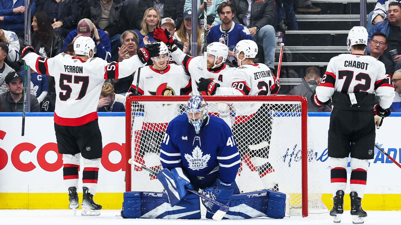 Senators win 6th straight game, sweep season series against Maple Leafs | NHL.com