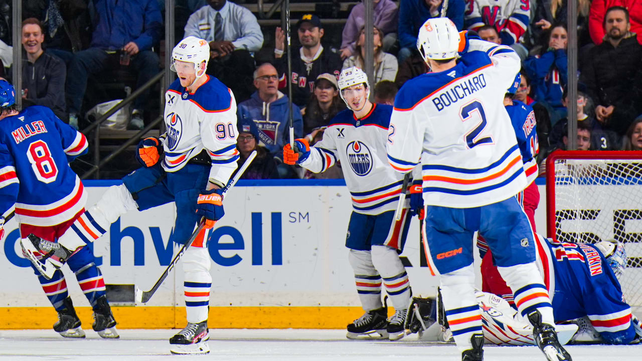 Edmonton Oilers Triumph Over Rangers with Late Third-Period Goals