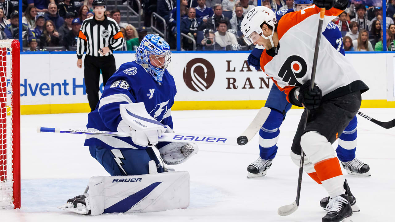 Vasilevskiy stops 21, Lightning shut out Flyers to gain in Atlantic | NHL.com