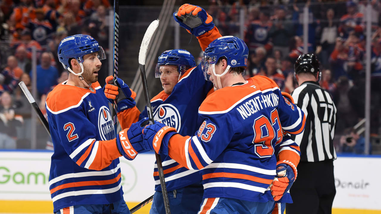 Nugent-Hopkins scores hat trick, Oilers hold off Kraken | NHL.com