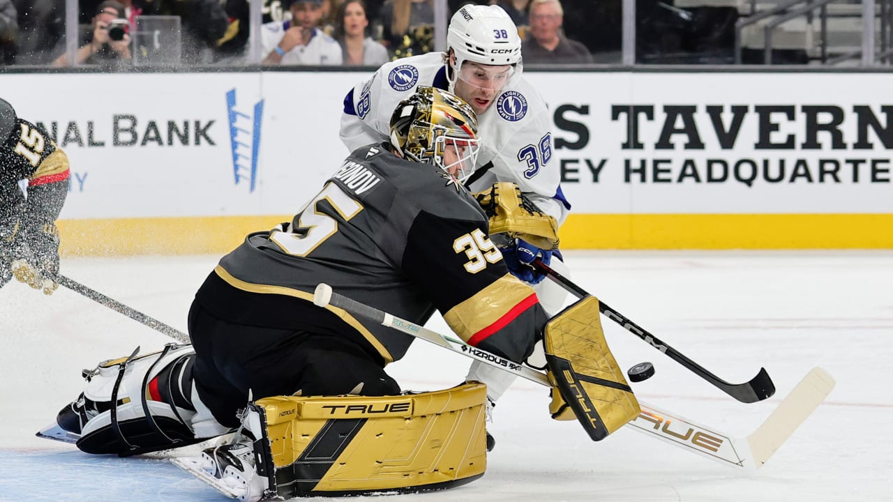 Samsonov makes 36 saves, Golden Knights defeat Lightning for 3rd win in row | NHL.com