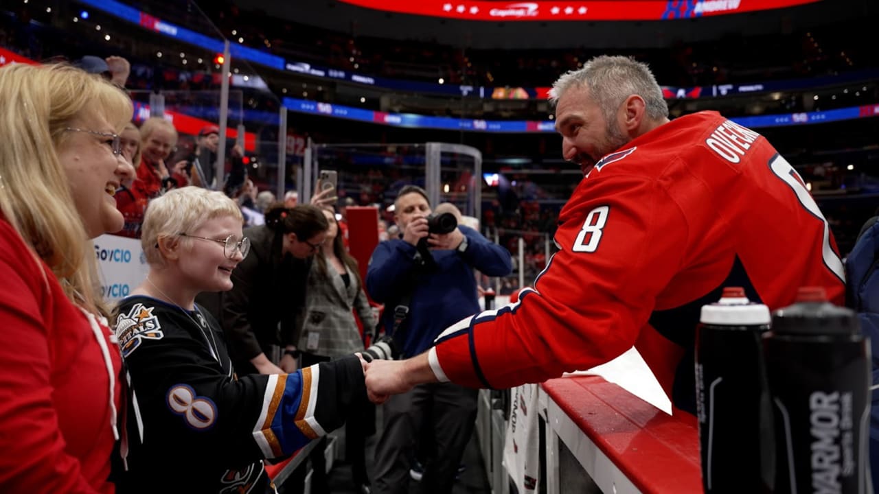 Ovechkin’s Historic Goal Ties and Heartfelt Community Engagement