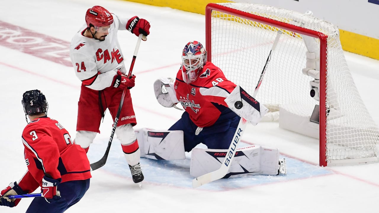 Thompson makes 27 saves, Capitals hold off Hurricanes, even Eastern 2nd Round series | NHL.com