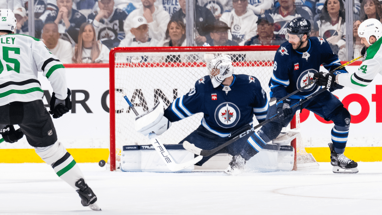 Hellebuyck makes 21 saves, Jets shut out Stars in Game 2 to even West 2nd Round | NHL.com
