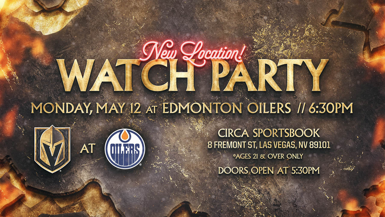 Reminder: VGK Host Two Official Watch Parties Tonight  | Vegas Golden Knights