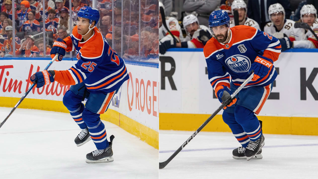 Oilers switch up defense pairs at practice ahead of Game 3 of Stanley Cup Final | NHL.com