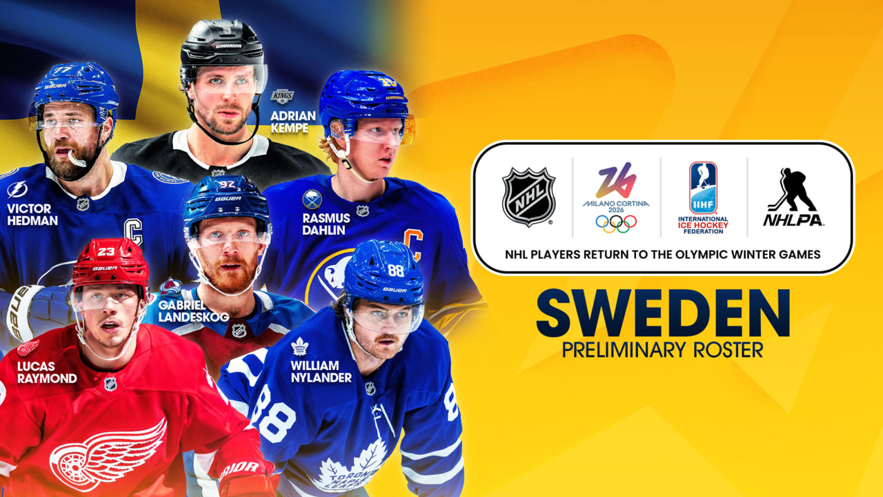 Sweden names 1st 6 players to preliminary Olympics roster | NHL.com
