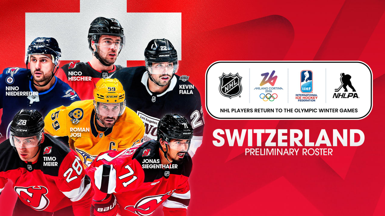Switzerland names 1st 6 players to preliminary Olympics roster | NHL.com
