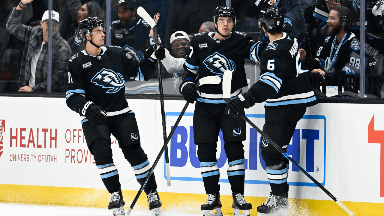 Hayton, Peterka score, Mammoth win home opener against Flames | Utah Mammoth Hayton, Peterka score, Mammoth win home opener against Flames | Utah Mammoth