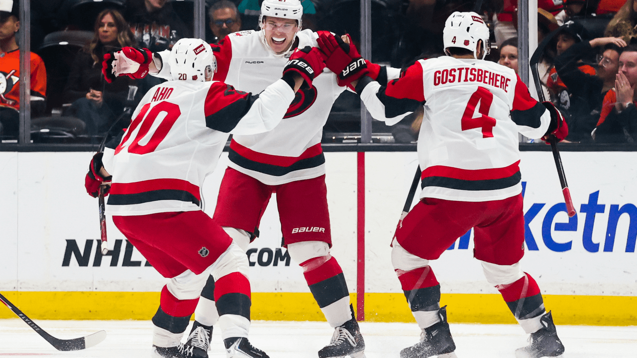 Jarvis scores 2, Hurricanes stay perfect with win against Ducks | NHL.com