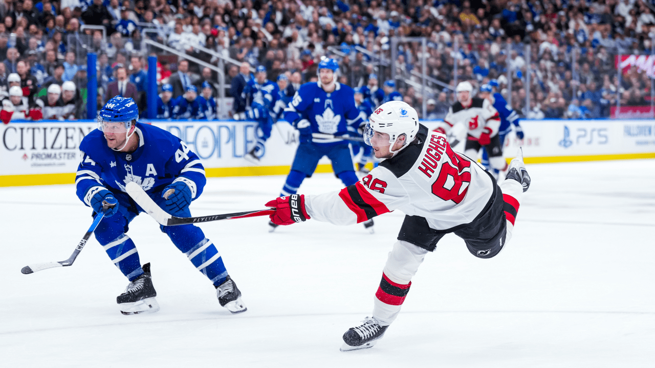Devils Triumph 5-2 in Toronto, Celebrating Homecomings for Hughes and Keefe