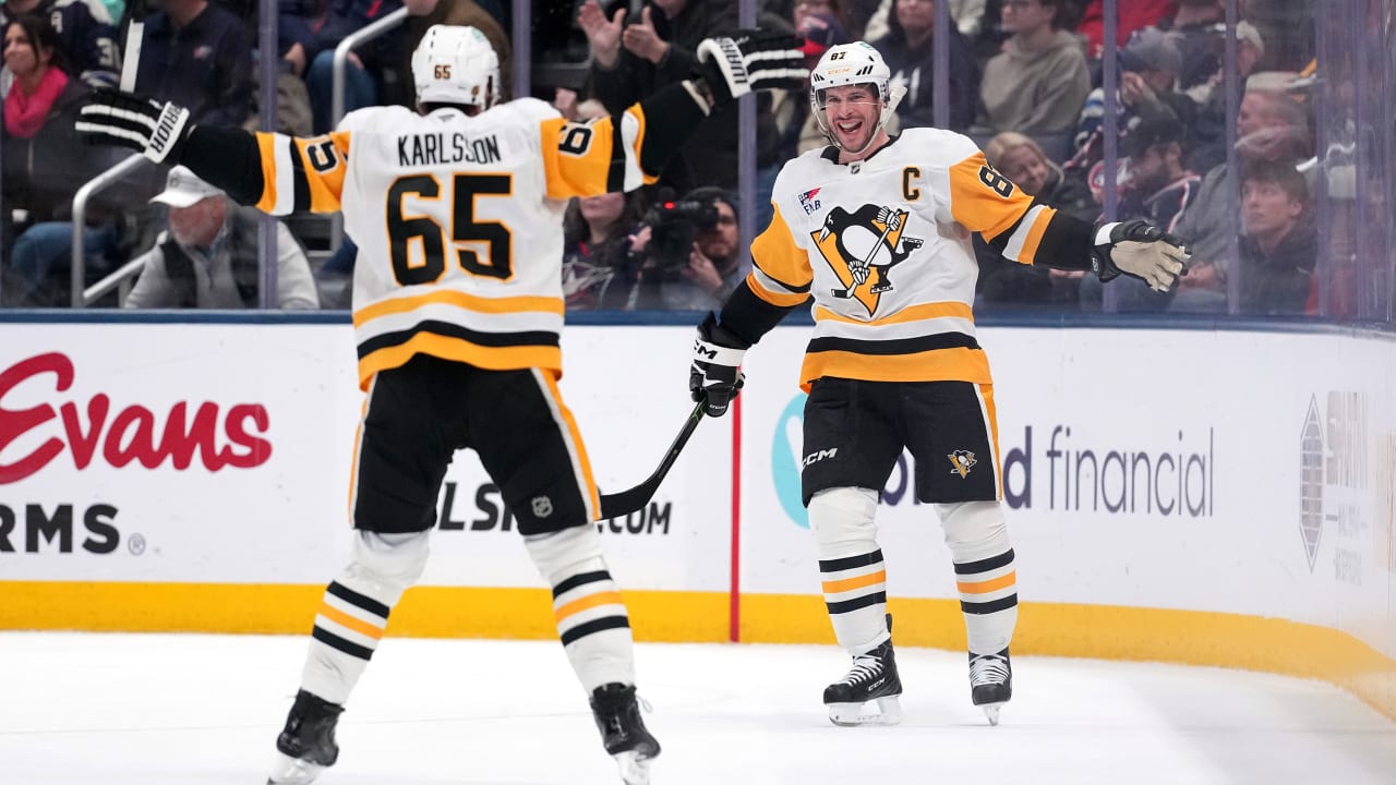 Crosby, Penguins rally from down 3, top Blue Jackets in OT for 5th win in row