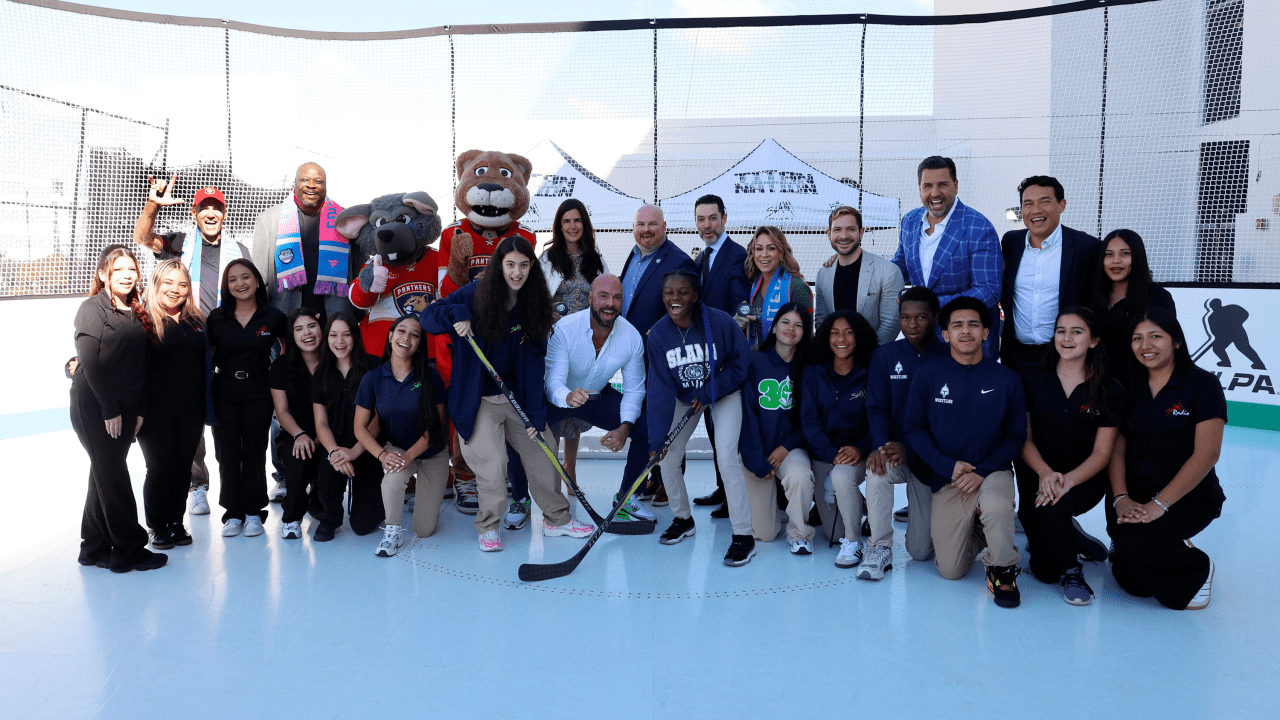 NHL, Panthers unveil synthetic ice rink as Winter Classic legacy project
