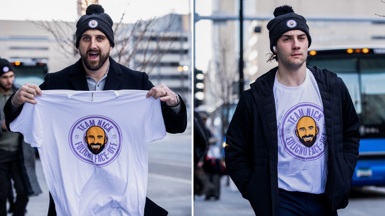 Blackhawks teammates support Foligno ahead of faceoff with brother | NHL.com