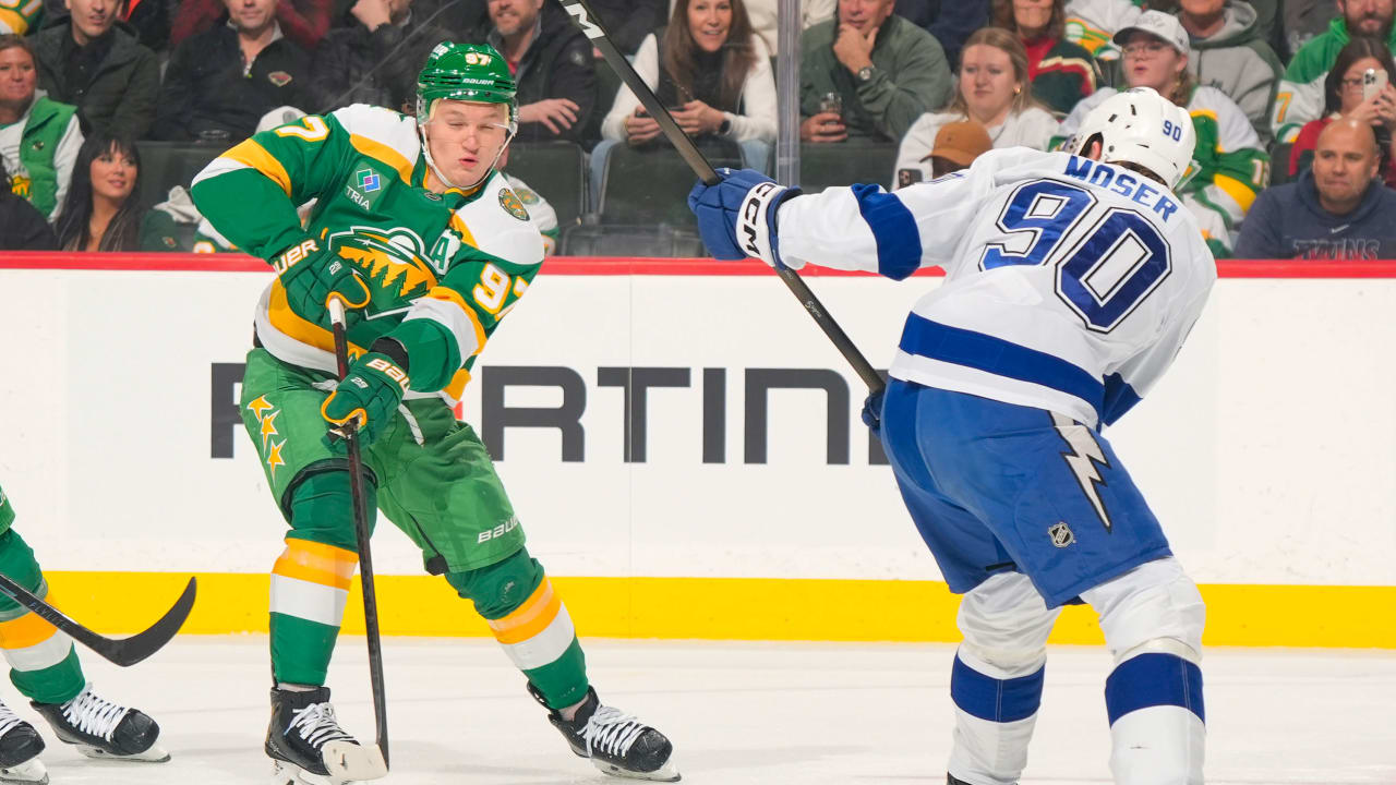 Kaprizov breaks Wild record for goals in win against Lightning