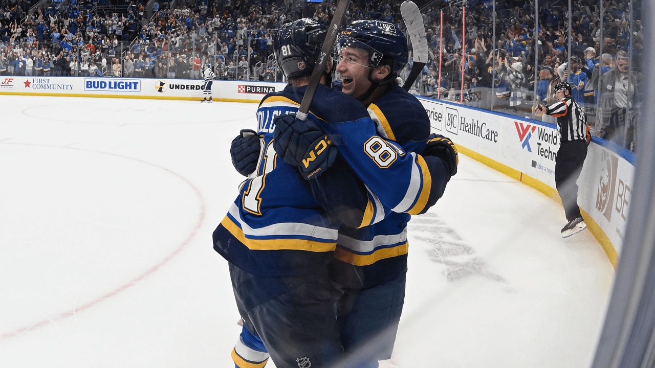 Ο Holloway το κερδίζει με 3 δευτερόλεπτα να απομένουν στο OT, Blues top Sharks | Σεντ Λούις Μπλουζ