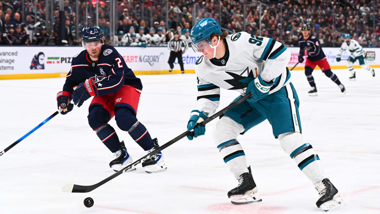 Chernyshov gets 1st multigoal game, Sharks stun Blue Jackets