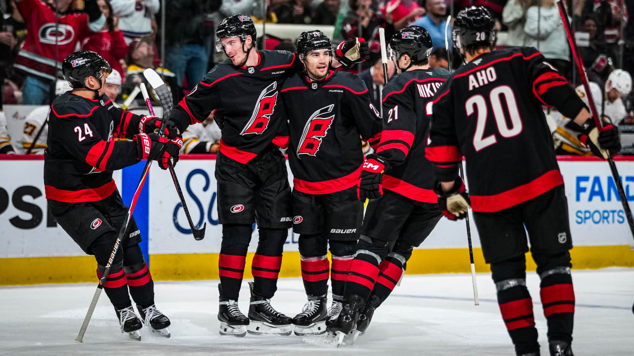 Canes Edge Bruins in OT Thriller to Claim Metro Division Lead