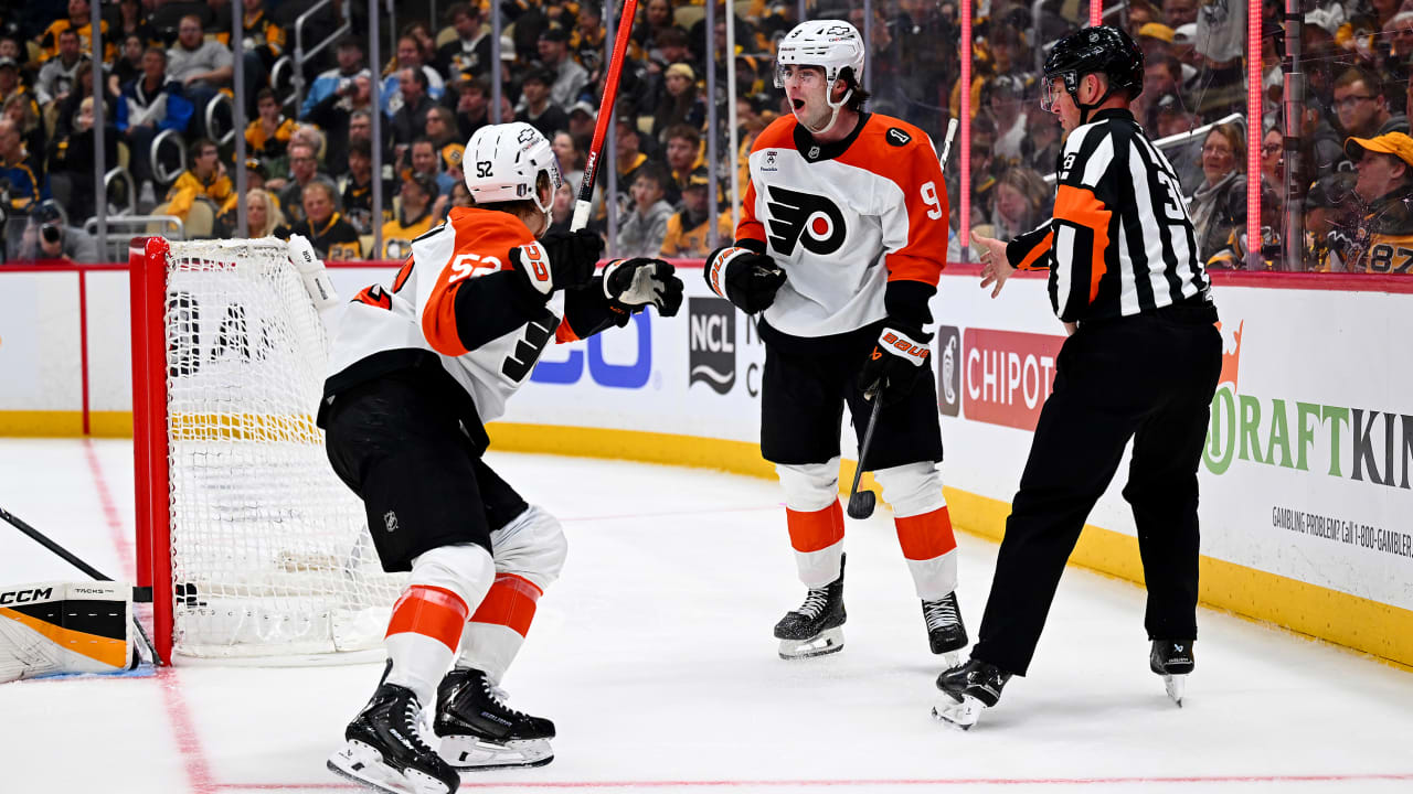 Sanheim breaks tie in 3rd, Flyers defeat Penguins in Game 1 of Eastern 1st Round