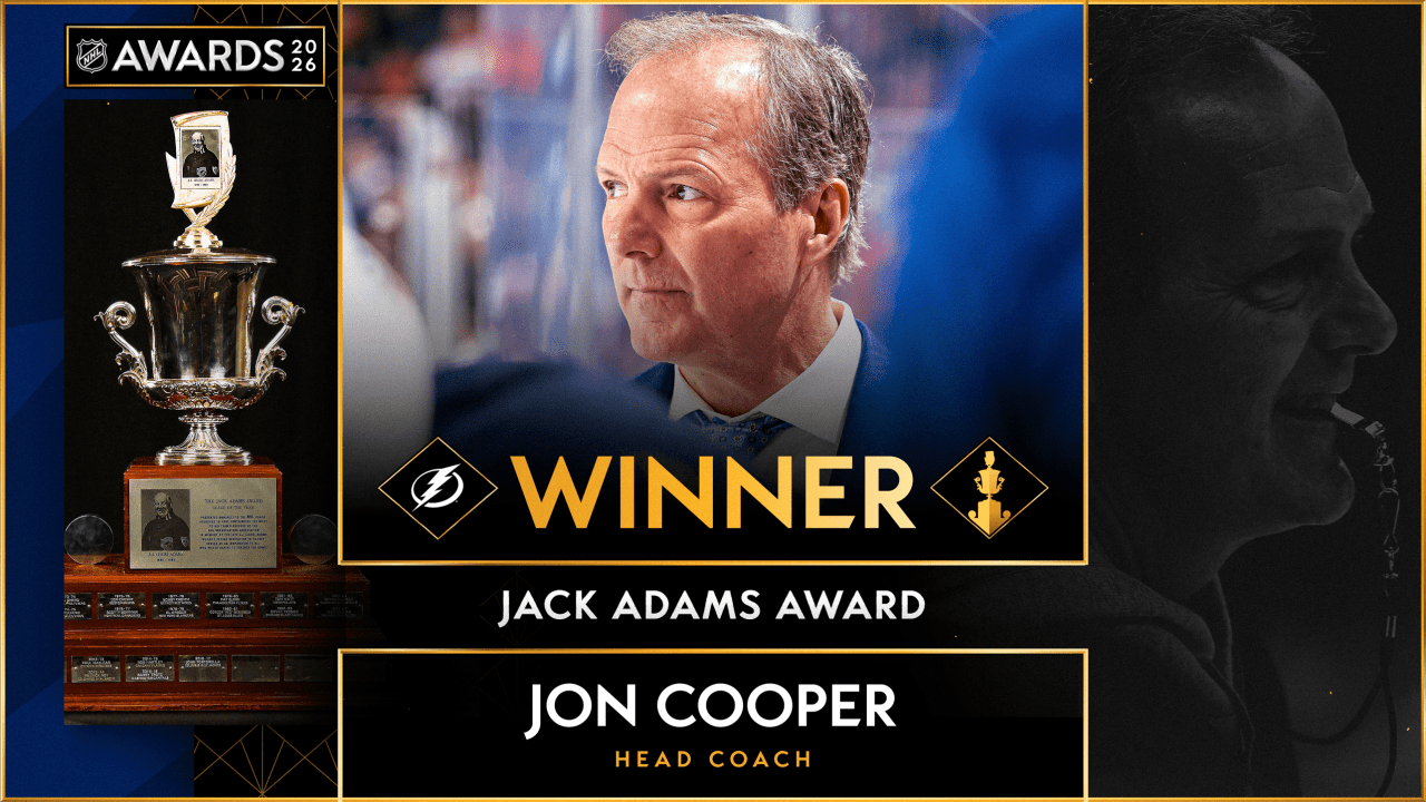 Jon Cooper wins 2026 Jack Adams Award