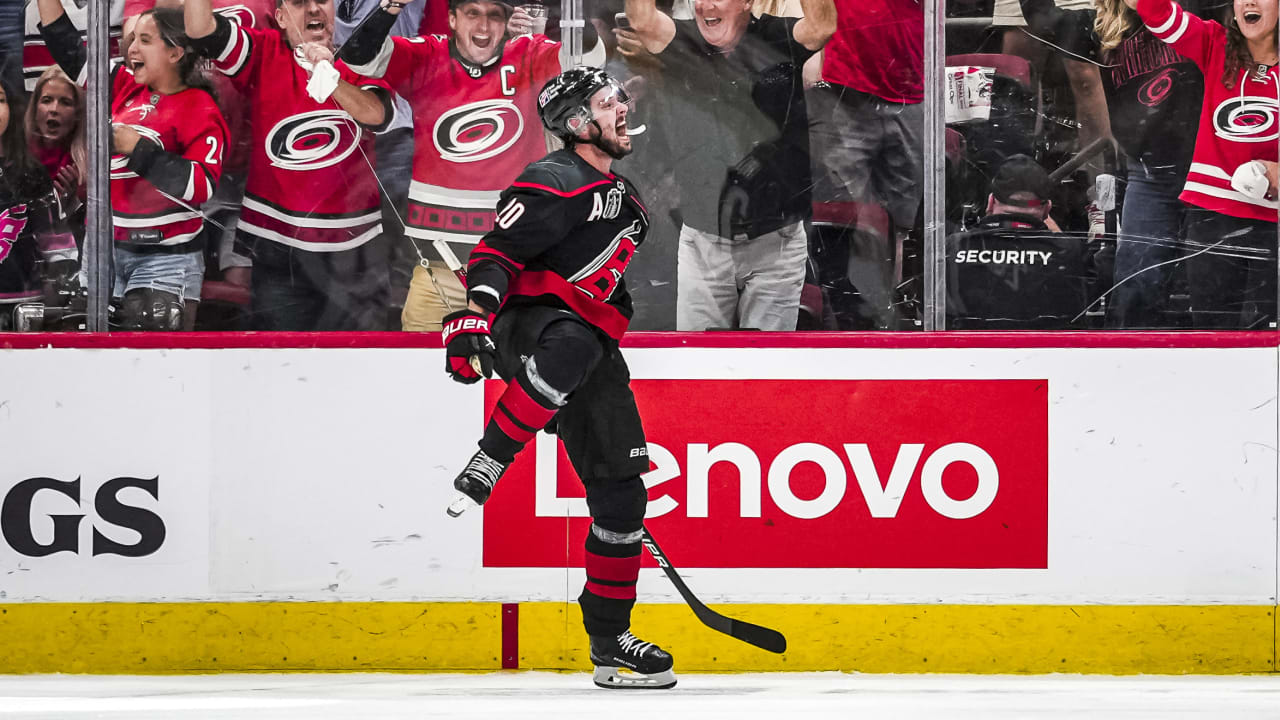 Aho quietly continues to be steadying presence for Hurricanes with Cup in sight