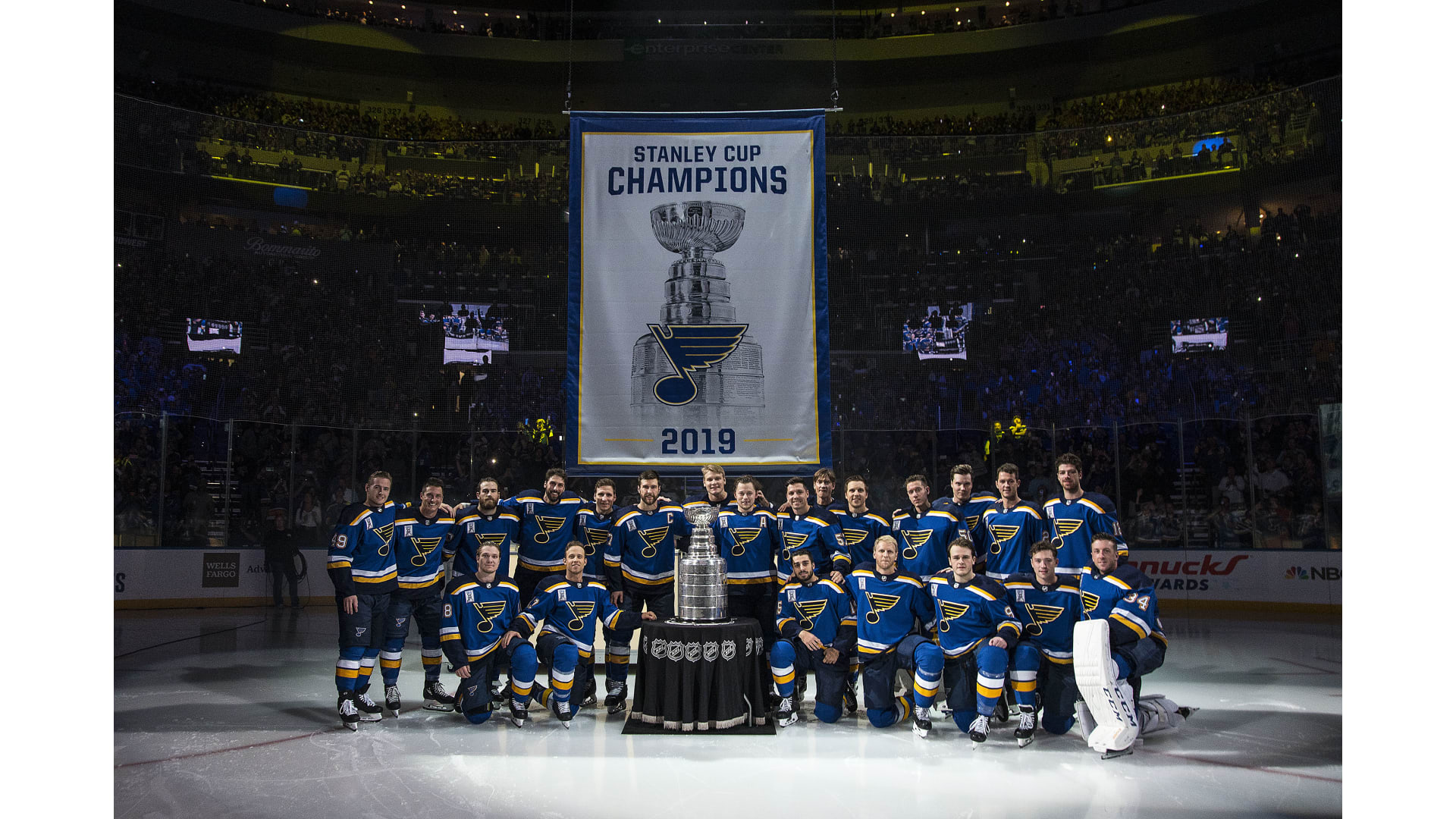 St. Louis Blues Custom Stanley Cup Champions NHL Hockey Ring