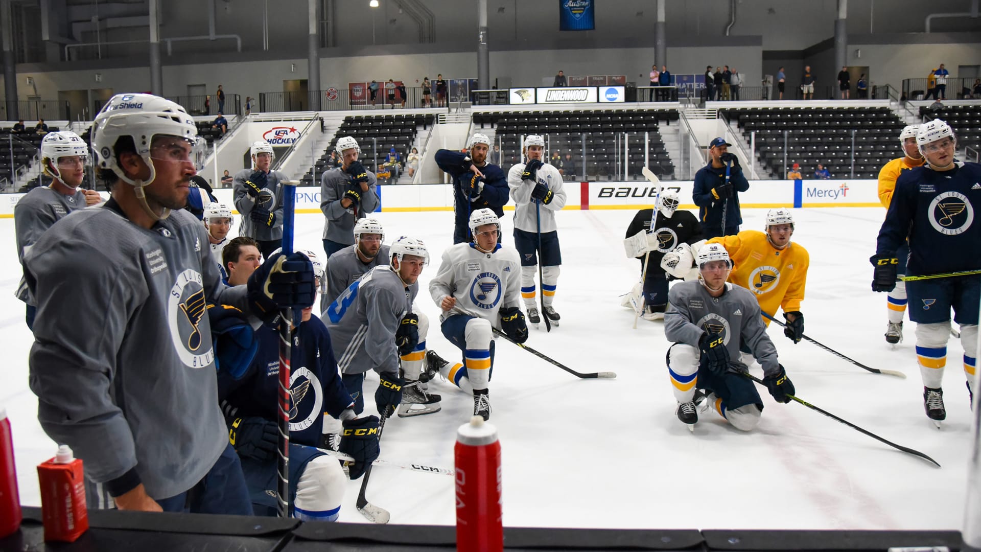 Blues begin first training camp practices St. Louis Blues