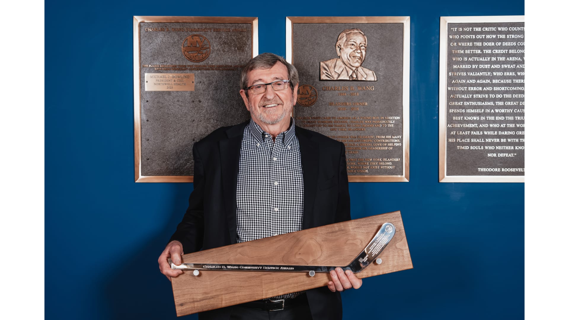 Charles B Wang Community Service Award New York Islanders